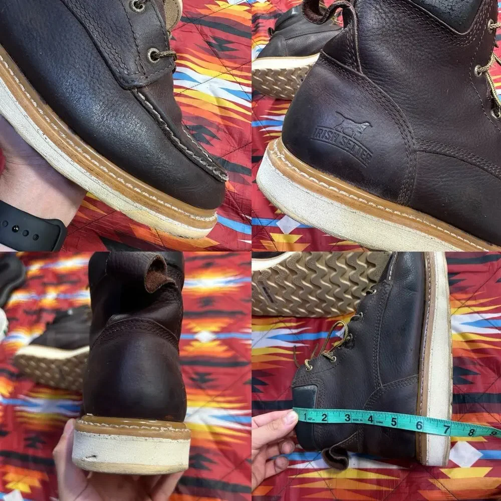 Irish Setter Ashby 6-inch Leather Soft Toe Brown Boots 83605 Men’s Size 11.5 EE